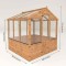 6 x 6ft Evesham Traditional Wooden Greenhouse with Opening Vent