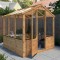 6 x 6ft Evesham Traditional Wooden Greenhouse with Opening Vent