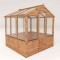 6 x 6ft Evesham Traditional Wooden Greenhouse with Opening Vent