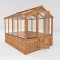 8 x 6ft Evesham Traditional Wooden Greenhouse with Opening Vent