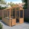 8 x 6ft Evesham Traditional Wooden Greenhouse with Opening Vent