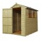 6 x 4 Shiplap Pressure Treated Apex Wooden Garden Shed Single Door