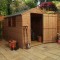 8 x 6 Shiplap Pressure Treated Apex Wooden Garden Shed Single Door