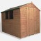 8 x 6 Shiplap Pressure Treated Apex Wooden Garden Shed Single Door