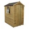 6 x 4 Shiplap Pressure Treated Apex Wooden Garden Shed Single Door