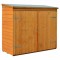 6 x 3 Rowlinsons Wooden Lockable Garden Wallstore