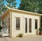 14 x 11 Wooden Log Cabin Executive Garden Office