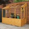 8 x 4 Wooden Lean-To Pent Greenhouse