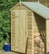 4 x 3 Wooden Apex Lean-To Log Store Shed
