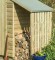 4 x 3 Wooden Apex Lean-To Log Store Shed