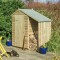 4 x 3 Wooden Apex Lean-To Log Store Shed