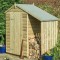 4 x 3 Wooden Apex Lean-To Log Store Shed