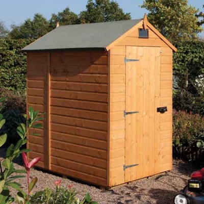 6 x 4 Rowlinsons Security shed Timber Garden Storage
