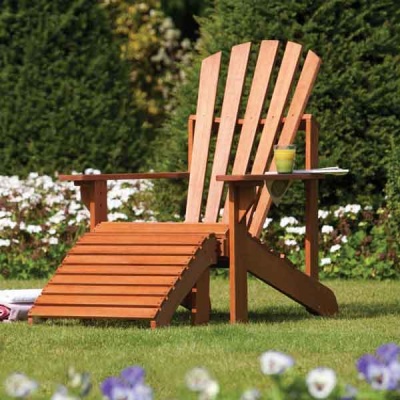 Rowlinsons Hardwood Garden Adirondack Chair