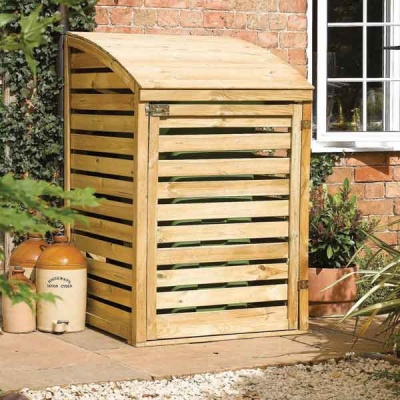 Rowlinsons Single Garden Wheelie Bin Store