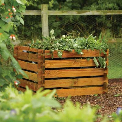 Rowlinsons Wooden Garden Budget Composter