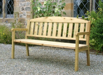 NEW CAROLINE BENCH 5ft WOODEN PRESSURE TREATED (1.7 x 0.5 x 0.8m)