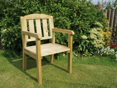 NEW CAROLINE CHAIR WOODEN PRESSURE TREATED (0.63 x 0.63 x 0.94m)