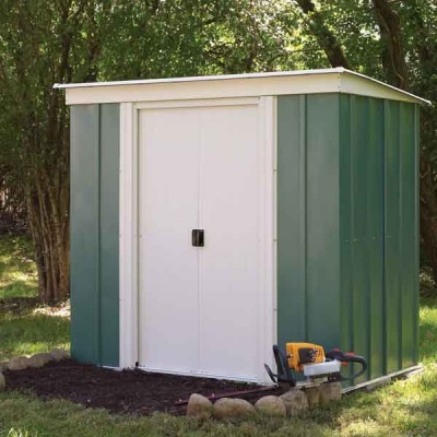 8 x 4 Rowlinsons Metal Pent Garden Storage Shed