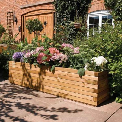 Rowlinsons Wooden Garden Patio Planter