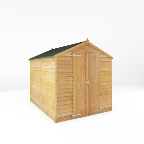 8 x 6 Windowless Overlap Apex Wooden Garden Shed