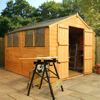10 x 8 Shiplap Tongue & Groove Apex Wooden Garden Sheds