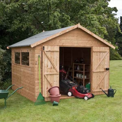 10 x 10 Shiplap Full Tongue & Groove Wooden Garden Workshop Building