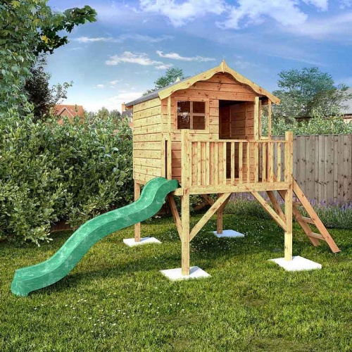 Childrens Outdoor Playhouse With Slide, Children S Outdoor Playhouse With Slide