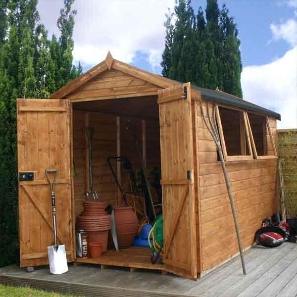 10 x 6 Shiplap Full Tongue & Groove Apex Wooden Garden Sheds