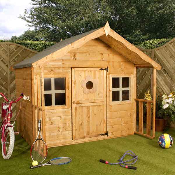 6 X 6 Honey Suckle Playhouse Childrens Outdoor Wooden Play House