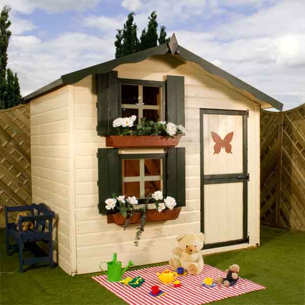 7 x 5 Double Storey Playhouse Childs Wooden Play House