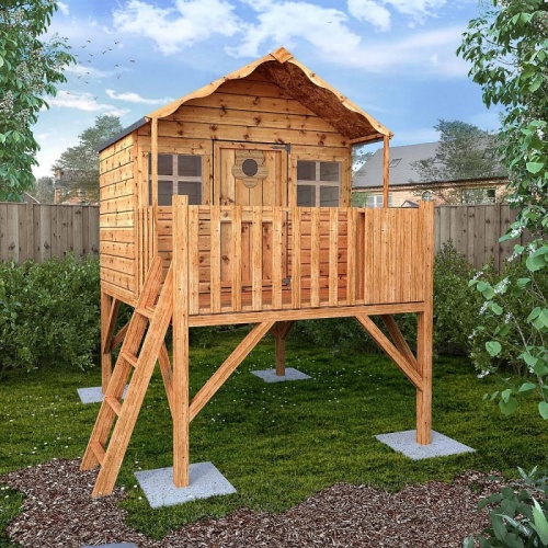 8 x 7 Honeysuckle Tower Playhouse Childrens Outdoor Wooden Play House