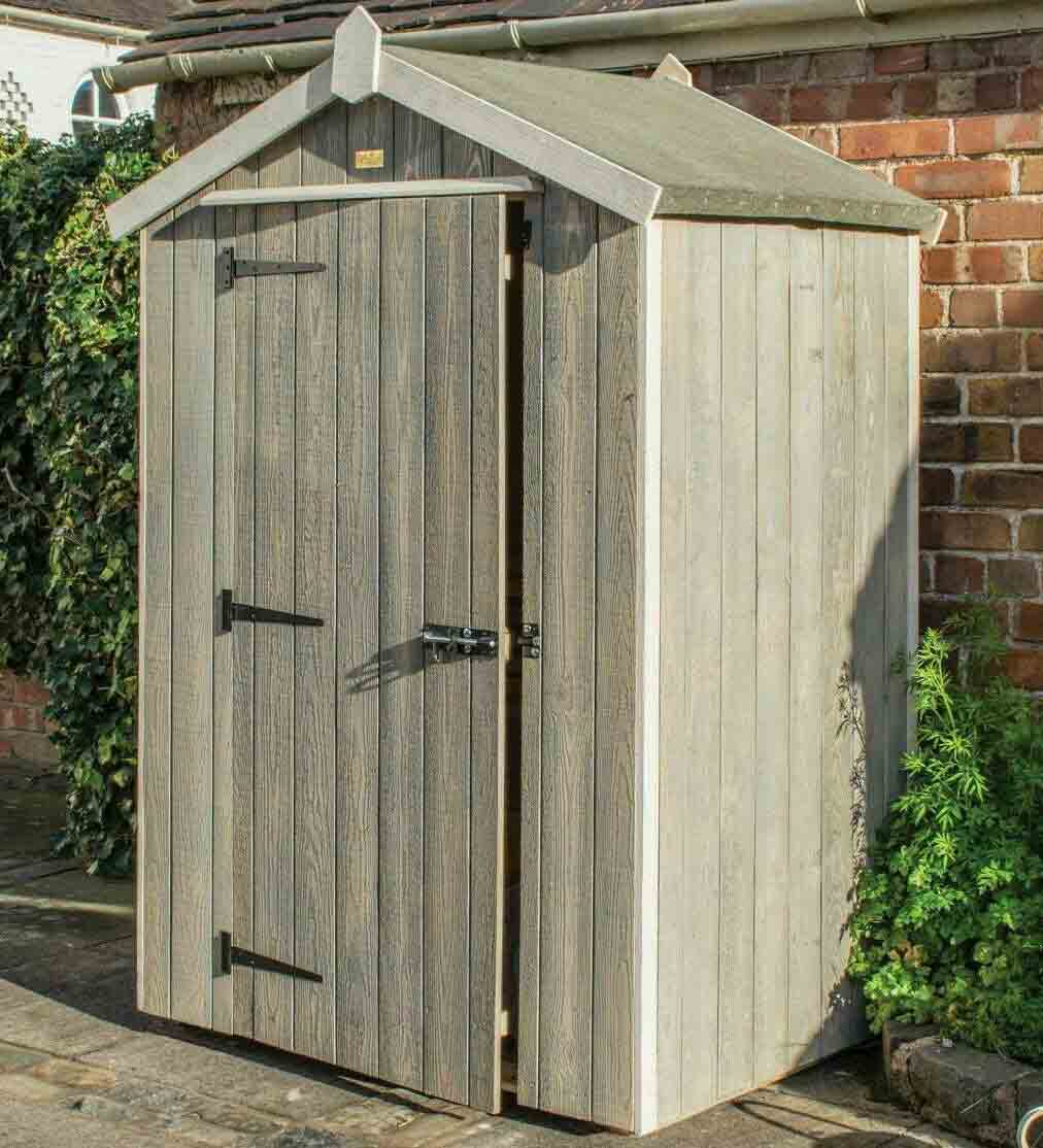 4 x 3 Heritage Grey Garden Shed Storage