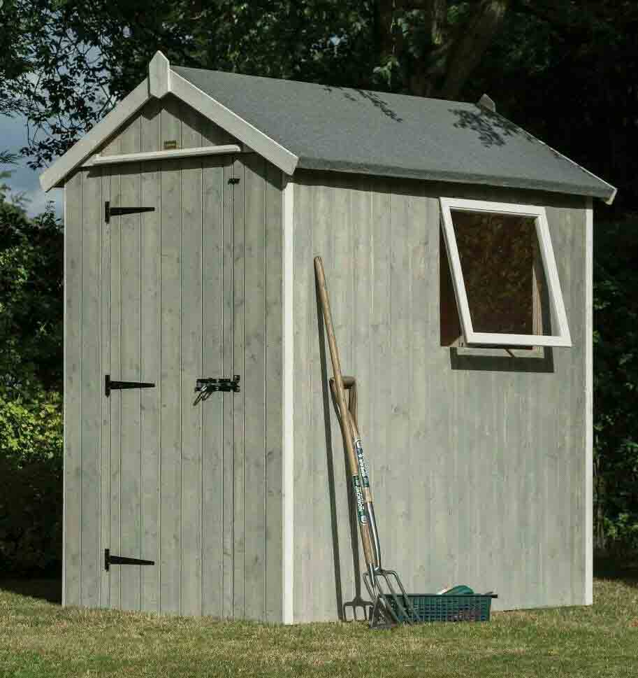 6 x 4 Heritage Grey Garden Shed Storage