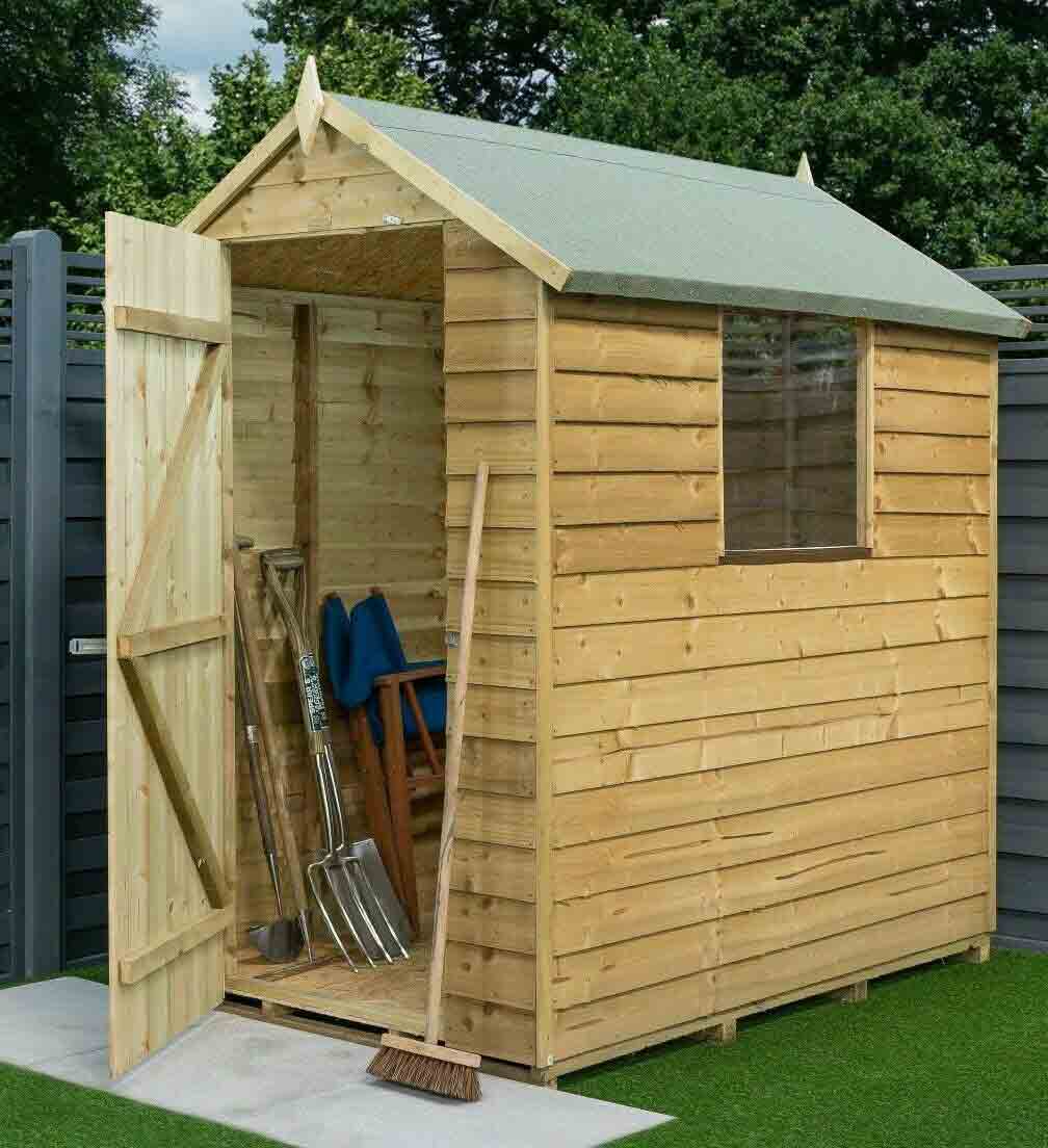 6 x 4 Wooden Apex Shed