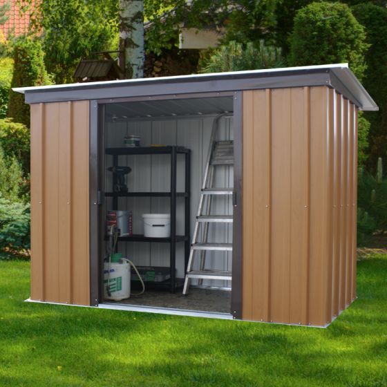 6x4 METAL GARDEN SHEDS YARDMASTER SHED 6ft x 4ft PENT 